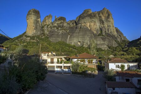 Kalabaka Town near Meteora Trikala Thessaly Greeceのeditorial素材