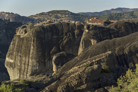 Meteora Monastery of The Holy Trinity Greeceの写真素材