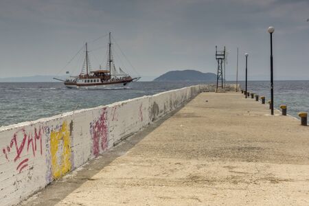 Neos Marmaras  Chalkidiki  Sithonia Central Macedonia Greeceの写真素材