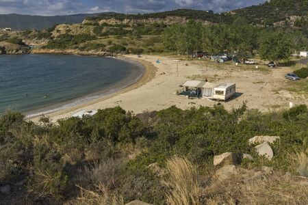 Achlada Beach Chalkidiki  Sithonia Central Macedonia Greeceの写真素材