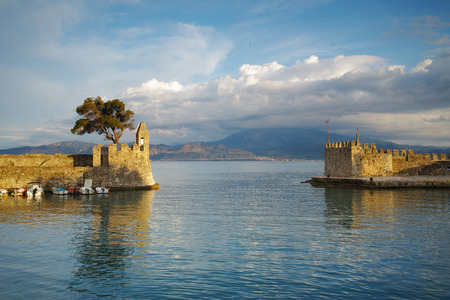 Fortification at the port of Nafpaktos town, Western Greece