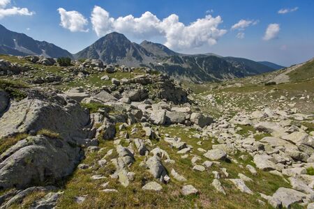 The Tooth and  the Dolls peaks in Pirin Mountain, Bulgariaの写真素材