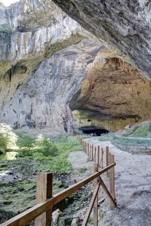 Devetashka cave interior near city of Lovech, Bulgariaの写真素材