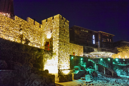 A reconstructed gate part of Sozopol ancient fortifications, Bulgariaのeditorial素材