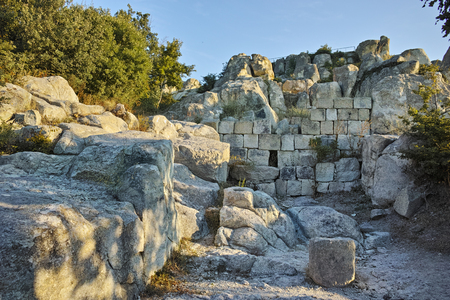 The ancient Thracian city of Perperikon, Kardzhali Region, Bulgariaの写真素材