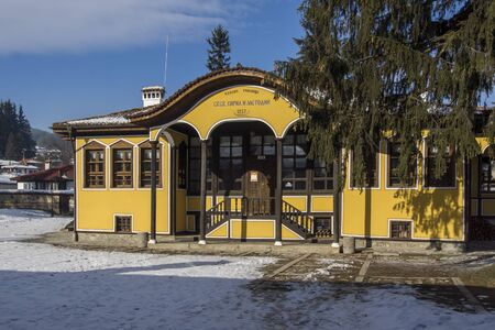 old school, a mid-19th century building in Koprivshtitsa, Sofia Region, Bulgariaのeditorial素材