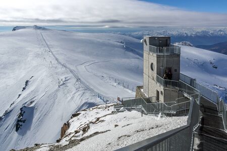 matterhorn glacier paradise near Matterhorn Peak, Alps, Switzerlandの写真素材