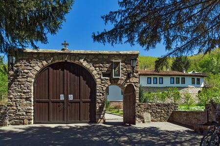 Entrance of Temski monastery St. George, Pirot Region, Republic of Serbiaの写真素材