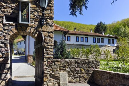 Entrance of Temski monastery St. George, Pirot Region, Republic of Serbiaの写真素材