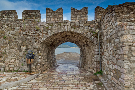 Fortification at the port of Nafpaktos town, Western Greece