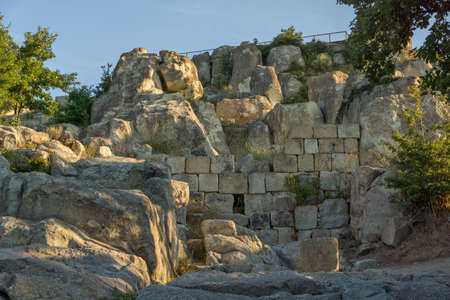 Ruins of The ancient Thracian city of Perperikon, Kardzhali Region, Bulgariaのeditorial素材