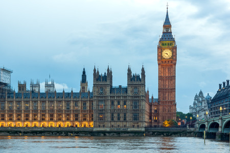 Night photo of Westminster Bridge and Big Ben, London, England, United Kingdom