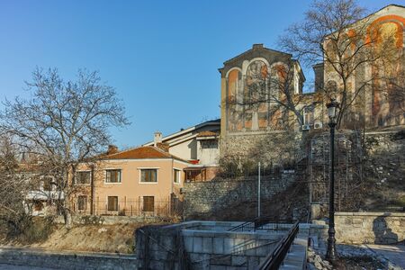 PLOVDIV, BULGARIA - JANUARY 2 2017: Panoramic view of old town in city of Plovdiv, Bulgariaのeditorial素材