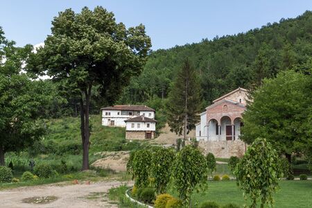 Panoramic view of medieval Sukovo Monastery Assumption of Virgin Mary, Serbiaの写真素材