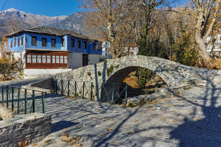 Old house in village of Moushteni near Kavala, East Macedonia and Thrace, Greeceのeditorial素材