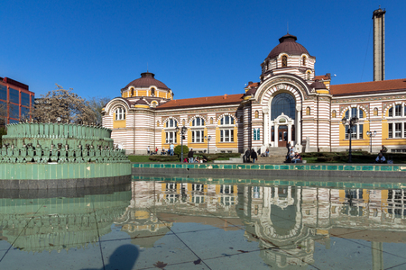 SOFIA, BULGARIA - APRIL 1, 2017: Central Mineral Bath - History Museum of Sofia, Bulgariaのeditorial素材
