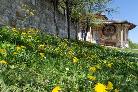 TRANSFIGURATION MONASTERY, VELIKO TARNOVO, BULGARIA - 9 APRIL 2017 : Medieval Monastery of the Holy Transfiguration of God, Veliko Tarnovo region, Bulgariaのeditorial素材