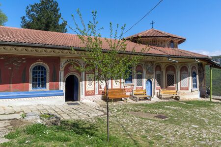 TRANSFIGURATION MONASTERY, VELIKO TARNOVO, BULGARIA - 9 APRIL 2017 : Medieval Monastery of the Holy Transfiguration of God, Veliko Tarnovo region, Bulgariaのeditorial素材