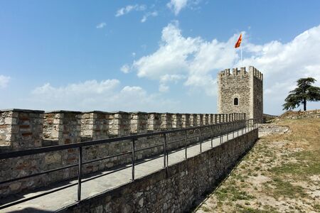 SKOPJE, REPUBLIC OF MACEDONIA - 13 MAY 2017: Skopje fortress (Kale fortress) in the Old Town, Republic of Macedoniaのeditorial素材