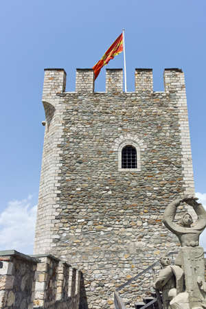 SKOPJE, REPUBLIC OF MACEDONIA - 13 MAY 2017: Skopje fortress (Kale fortress) in the Old Town, Republic of Macedoniaのeditorial素材