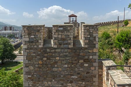 SKOPJE, REPUBLIC OF MACEDONIA - 13 MAY 2017: Skopje fortress (Kale fortress) in the Old Town, Republic of Macedoniaのeditorial素材