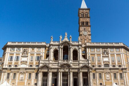 ROME, ITALY - JUNE 22, 2017: Amazing view of Basilica Papale di Santa Maria Maggiore in Rome, Italyのeditorial素材