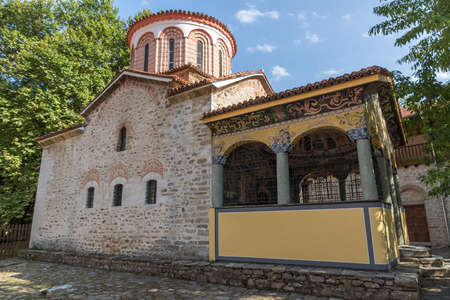 BACHKOVO MONASTERY, BULGARIA - AUGUST 23, 2017:  Panoramic view of Medieval Bachkovo Monastery, Bulgariaのeditorial素材