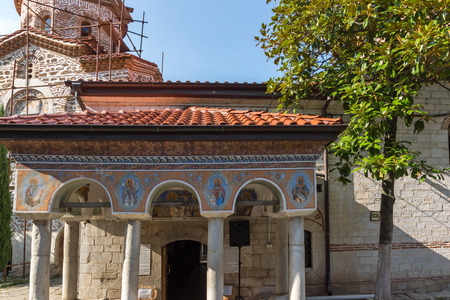 BACHKOVO MONASTERY, BULGARIA - AUGUST 23, 2017:  Panoramic view of Medieval Bachkovo Monastery,...