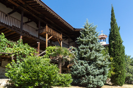 Inside view of  Rozhen Monastery of the Nativity of the Mother of God, Blagoevgrad region, Bulgariaの写真素材