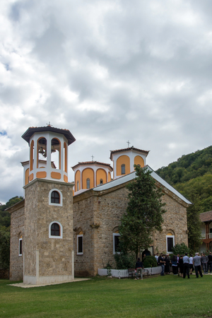 ETROPOLE MONASTERY, BULGARIA - SEPTEMBER 21, 2013:  The Etropole Monastery of the Holy Trinity, Sofia Province, Bulgariaのeditorial素材