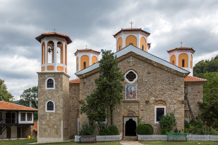 ETROPOLE MONASTERY, BULGARIA - SEPTEMBER 21, 2013:  The Etropole Monastery of the Holy Trinity, Sofia Province, Bulgariaのeditorial素材