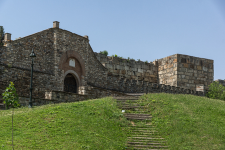 SKOPJE, REPUBLIC OF MACEDONIA - 13 MAY 2017: Skopje fortress (Kale fortress) in the Old Town, Republic of Macedoniaのeditorial素材