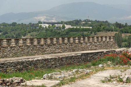 SKOPJE, REPUBLIC OF MACEDONIA - 13 MAY 2017: Skopje fortress (Kale fortress) in the Old Town, Republic of Macedoniaのeditorial素材