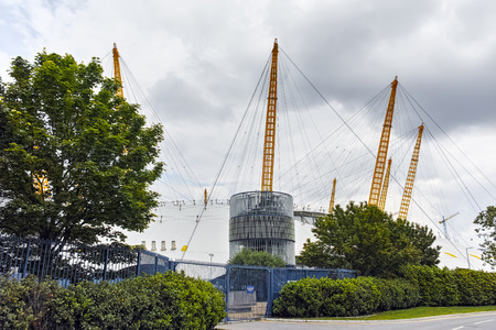 LONDON, ENGLAND - JUNE 17 2016:  The O2 Arena at Greenwich, London, England, Great Britainのeditorial素材
