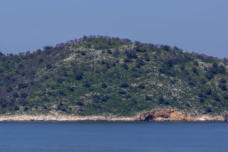 Panorama of Thasopoula Island, East Macedonia and Thrace, Greeceの写真素材