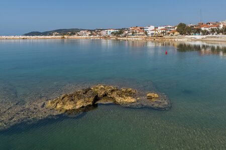 Coastline of Town of Limenaria, Thassos island, East Macedonia and Thrace, Greeceのeditorial素材