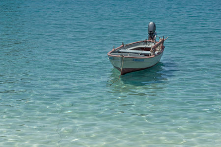 PARGA, GREECE - JULY 17, 2014: Amazing summer view of town of Parga, Epirus, Greeceのeditorial素材