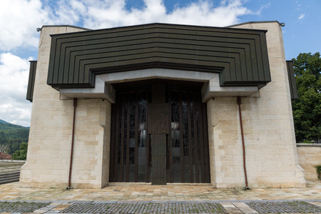 KOTEL, BULGARIA - AUGUST 1, 2014: Pantheon of Georgi Rakovski and Museum of the Kotel Renaissance, Kotel, Sliven Region, Bulgariaのeditorial素材