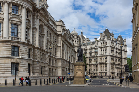 LONDON, ENGLAND - JUNE 16 2016: Whitehall Street,  City of London, England, Great Britainのeditorial素材