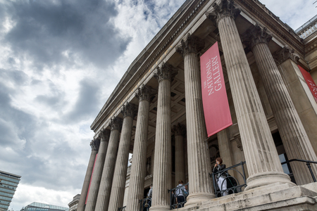 LONDON, ENGLAND - JUNE 16 2016: The National Gallery on Trafalgar Square, London, England, United Kingdomのeditorial素材