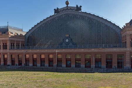 MADRID, SPAIN - JANUARY 22, 2018:  Atocha Railway Station in City of Madrid, Spainのeditorial素材