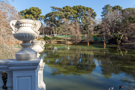 MADRID, SPAIN - JANUARY 22, 2018: Crystal Palace in The Retiro Park  in City of Madrid, Spainのeditorial素材