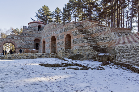 KYUSTENDIL, BULGARIA - JANUARY 15, 2015:  A late antique fortress The Hisarlaka in Town of Kyustendil, Bulgariaのeditorial素材