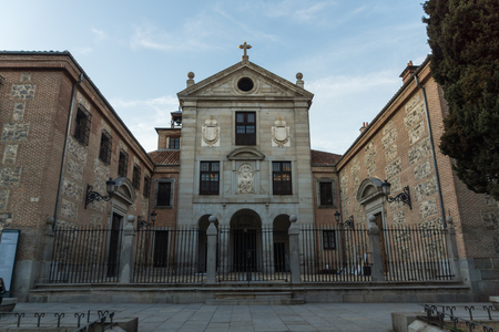 MADRID, SPAIN - JANUARY 22, 2018:  Amazing Sunset view of Royal Monastery of the Incarnation in City of Madrid, Spainのeditorial素材