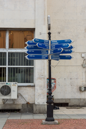 PLOVDIV, BULGARIA - MAY 25, 2018:  Streets in the center of city of Plovdiv, Bulgariaのeditorial素材