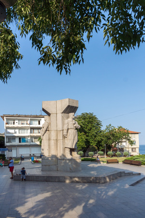 TSAREVO, BULGARIA - JUNE 29, 2013:  Center of town of Tsarevo, Burgas Region, Bulgariaのeditorial素材