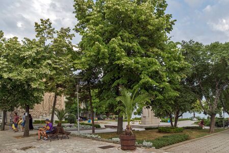 TSAREVO, BULGARIA - JUNE 28, 2013:  Center of town of Tsarevo, Burgas Region, Bulgariaのeditorial素材