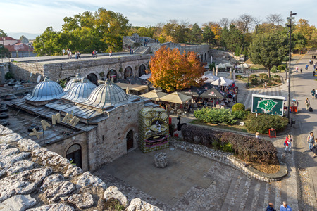 NIS, SERBIA- OCTOBER 21, 2017: Inside view of Fortress and park in City of Nis, Serbiaのeditorial素材