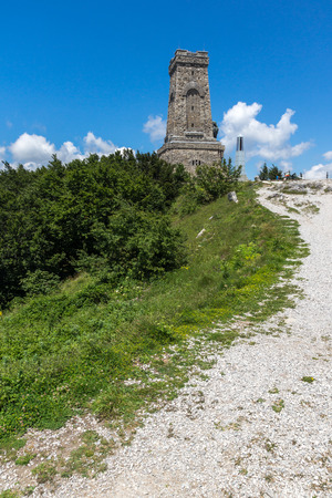 SHIPKA, BULGARIA - JULY 6, 2018:  Summer view of Monument to Liberty Shipka, Stara Zagora Region, Bulgariaのeditorial素材