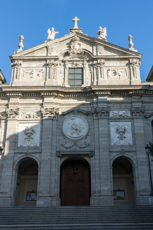 MADRID, SPAIN - JANUARY 24, 2018:  Amazing Morning view of Parish of Santa Barbara in City of Madrid, Spainのeditorial素材
